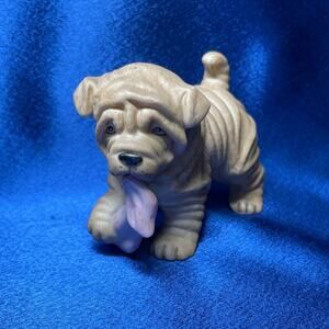 HJG Puppy Pals Shar Pei Puppy with Blanket Figurine